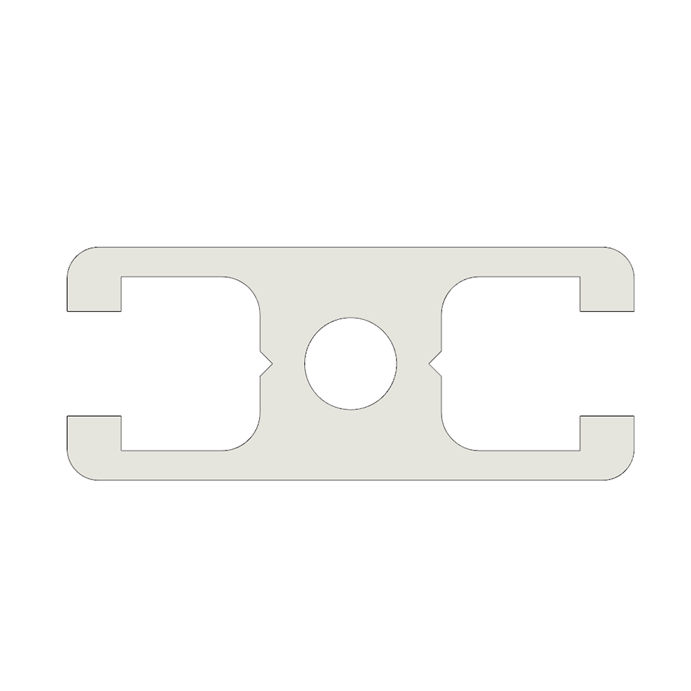 10-4518.5-7-60IN MODULAR SOLUTIONS EXTRUDED PROFILE<br>45MM X 18.5MM 2-SLOTS, CUT TO THE LENGTH OF 60 INCH